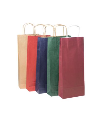 SHOPPER CARTA KRAFT COLORATA Cm.16x39 x 25 P.ZI